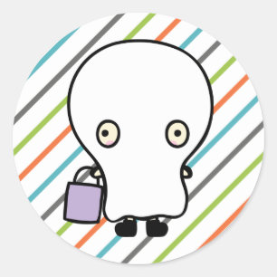 Kids Halloween Costume Party Invitation Sticker