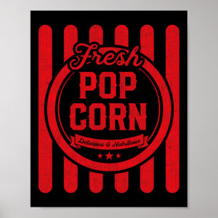Kids Halloween Costume Vintage Popcorn Shirt For G Poster