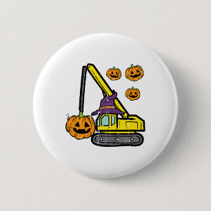 Kids Halloween Crane Construction Truck Costume To 6 Cm Round Badge
