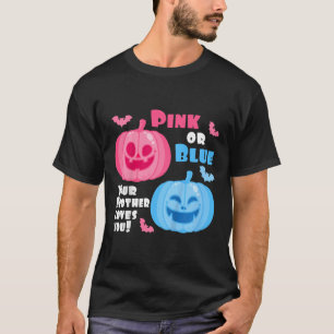 Kids Halloween Gender Reveal Your Brother Loves Yo T-Shirt