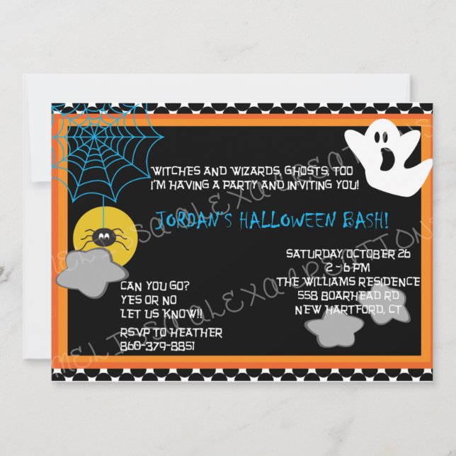 Kids Halloween Invitation (Front)