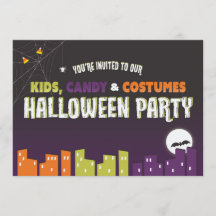 Kids Halloween Invitation (personalise)