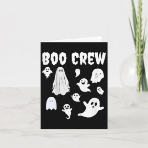 Kids Halloween Kids Motif Boo Crew Card
