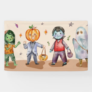 Kids Halloween Party, Halloween Party Home Decor Banner