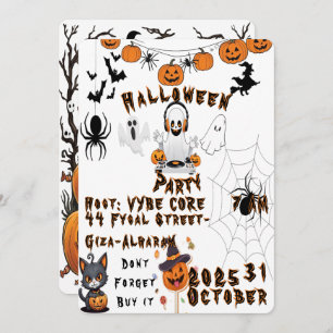 Kids Halloween Party Invitation