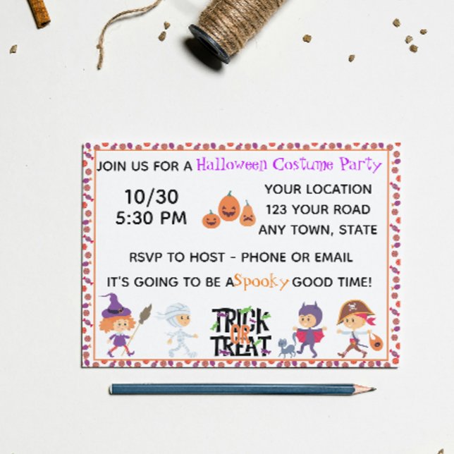 Kids Halloween Party Invitation (Creator Uploaded)