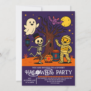 Kids Halloween Party Invitation Halloween card