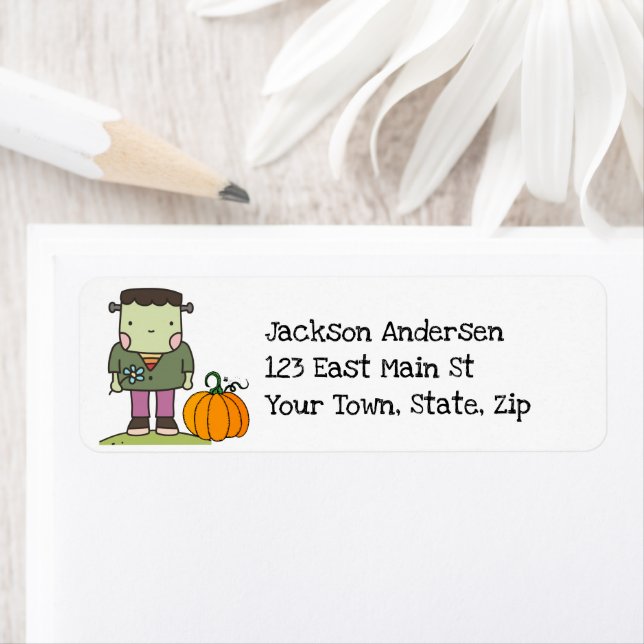 Kids Halloween Party Return Address Label (Insitu)