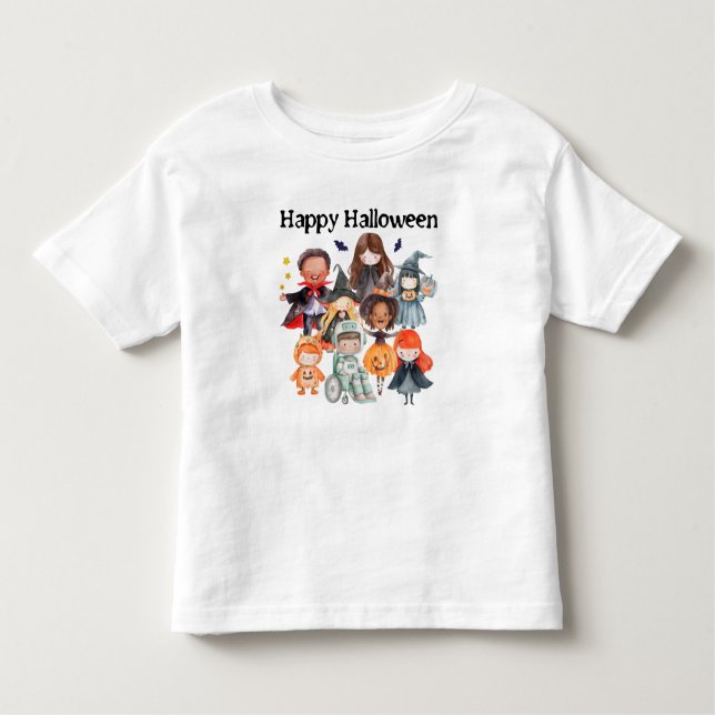 Kids Halloween Party Toddler T-Shirt (Front)