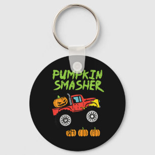 Kids Halloween Pumpkin Smasher Monster Truck Costu Key Ring