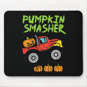 Kids Halloween Pumpkin Smasher Monster Truck Costu Mouse Pad