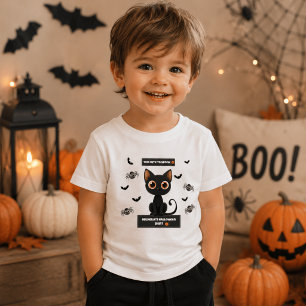 Kids Halloween Shirt – Spooky Cute Black Cat