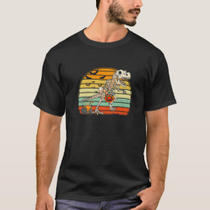 Kids Halloween Skeleton Dinosaur Pumpkin Trex Todd T-Shirt