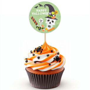 Kids Halloween Skull & Candy Favour Sticker