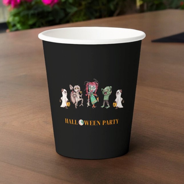 Kids halloween spooky Paper Plate Paper Cups (halloween party paper cups , ideal for lots of spooky fun. )