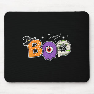 Kids Halloween Spooky Season Pumpkin Toddler Boys Mouse Pad