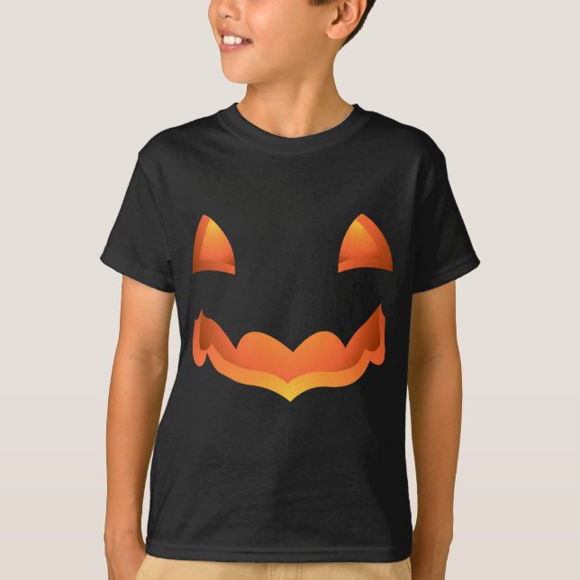 Kid's Halloween T-Shirt Kid's Pumpkin Shirts (Front)