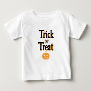 Kid's Halloween Trick Or Treat T-Shirt White