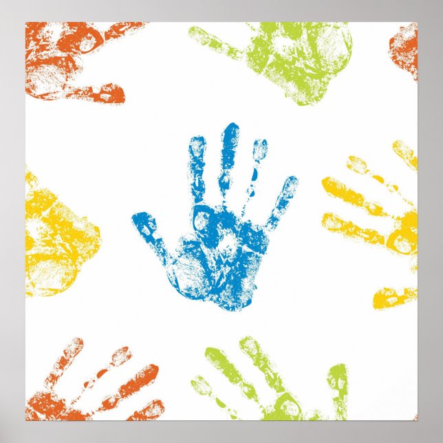 Kids Handprints Poster (Front)