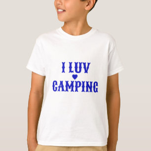 Kids Hanes T-Shirt I Luv Camping