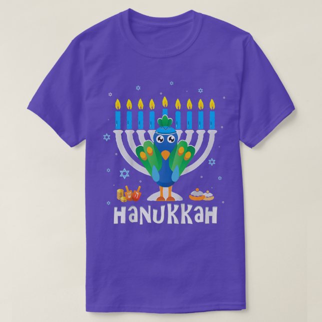 Kids Hanukkah Pyjamas for Kids Boys Girls Jewish P T-Shirt (Design Front)