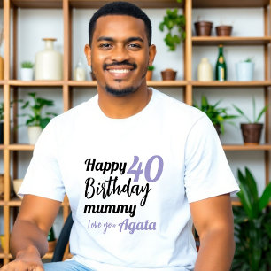 Kids Happy 40th Birthday Mummy t-shirt