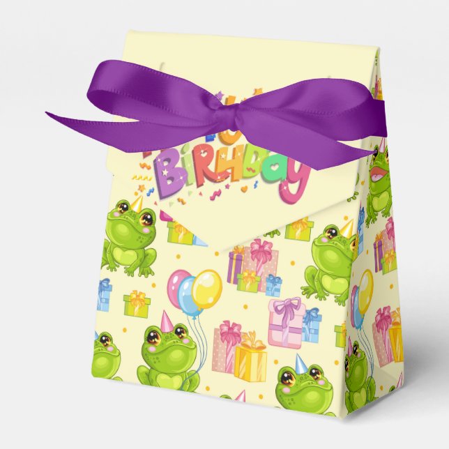 Kids Happy Birthday  Favour Box (Front Side)