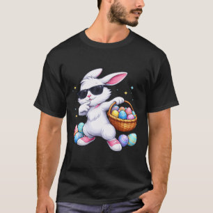 Kids Happy Bunny Dabbing Easter Kid Boys Girls Tod T-Shirt