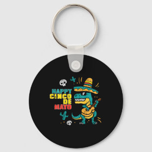 Kids Happy Cinco De Mayo Dino Trex Cinco De Mayo K Key Ring