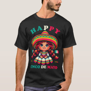 Kids Happy Cinco De Mayo Shirt Girl Kids Mexican F