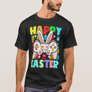 Kids Happy Easter Game Controller Ears Funny Egg B T-Shirt