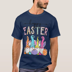 Kids Happy Easter Gnome Bunny Ears Funny Egg Boys T-Shirt