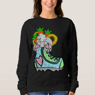 Kids Happy Easter Shoe Leopard Sunflower Bunny Ear Sweatshirt