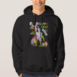 Kids Happy Eastrawr T Rex Bunny Dinosaur Easter Ki Hoodie