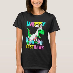 Kids Happy Eastrawr T Rex Dinosaur Toddler Boys Ki T-Shirt