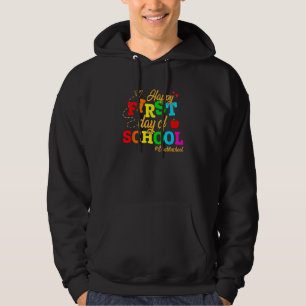 Kids Happy First Day Of School Back To School Stud Hoodie