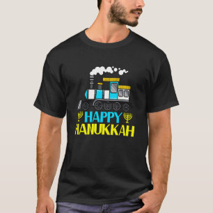Kids Happy Hanukkah Cool Menorah Chanukah Jewish H T-Shirt