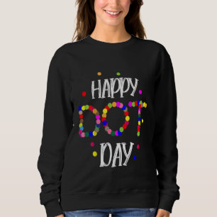 Kids Happy International Dot Day 2022 Polka Dot Ki Sweatshirt