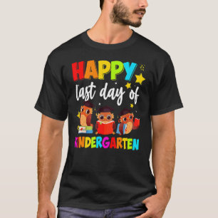 Kids Happy Last Day Of Kinder Garten 2022 Teacher T-Shirt