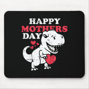 Kids Happy Mothers Day Cute T Rex Dinosaur Son Tod Mouse Pad