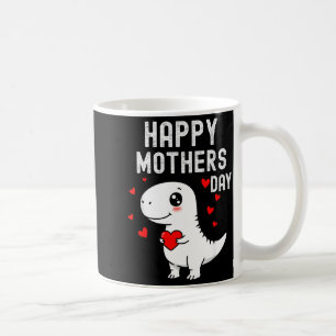 Kids happy mothers day cute t rex dinosaur sonKids Coffee Mug