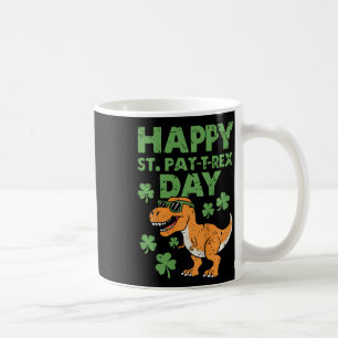 Kids Happy St Pat T Rex Day Dino St Patricks Day T Coffee Mug