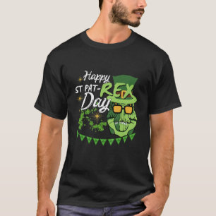 Kids Happy St Pat Trex Day Dinosaur St Patricks Da T-Shirt