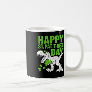 Kids Happy St Pat Trex Day St Patricks Dinosaur To Coffee Mug