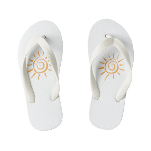 Kids' Happy Sunshine Flip Flops - Cute Summer 