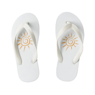 Kids' Happy Sunshine Flip Flops - Cute Summer
