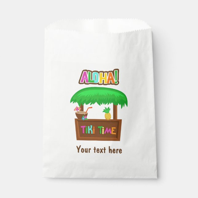 Kids Hawaiian Luau Party Guest Favour Bag (Front)