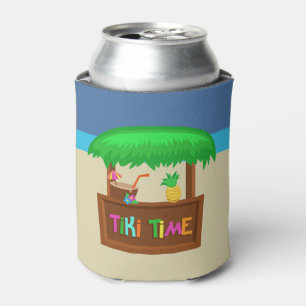 Kids Hawaiian Luau Party Guest Favour Can Cooler