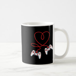 Kids Heart Video-game Controller Valentines Day Co Coffee Mug