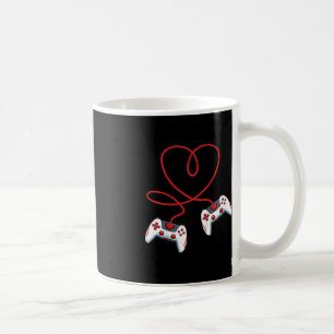 Kids Heart Video-Game Controller Valentines Day Co Coffee Mug
